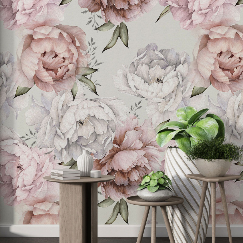 Papier peint motif XL - Motif floral