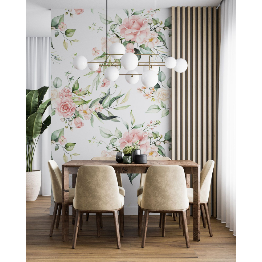 Papier peint motif XL - Motif floral