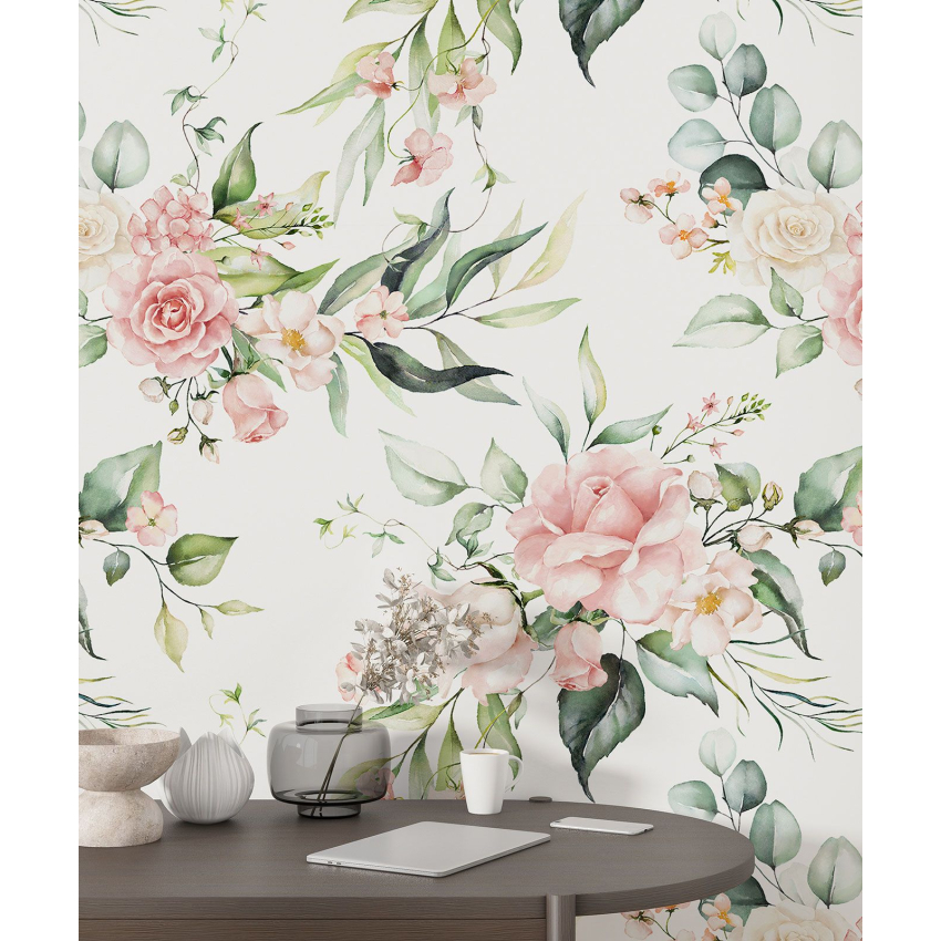 Papier peint motif XL - Motif floral