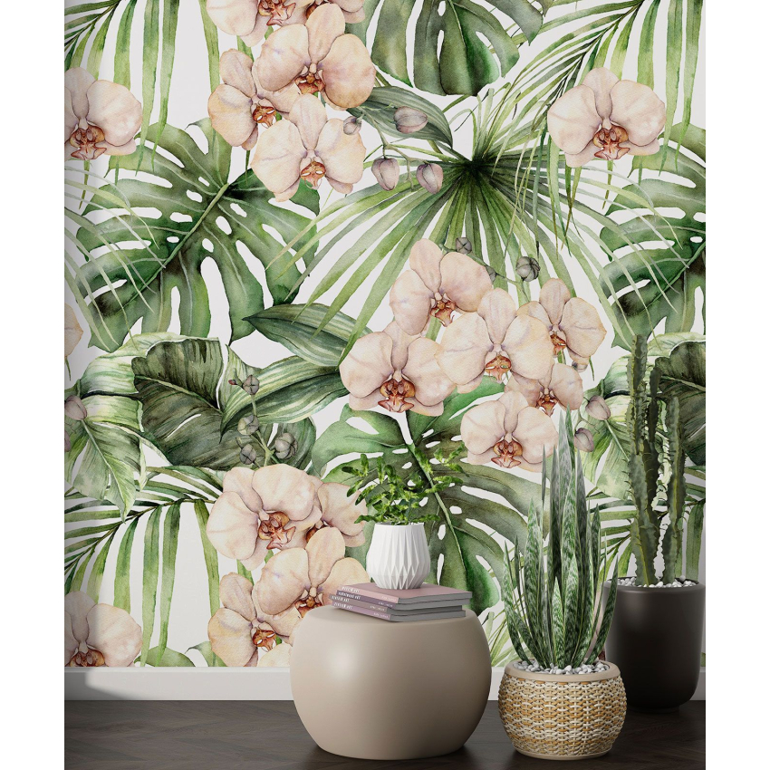 Papier peint motif XL - Motif floral