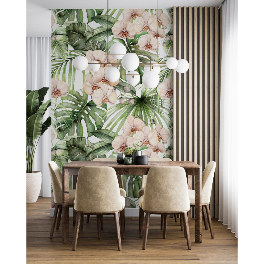 Papier peint motif XL - Motif floral