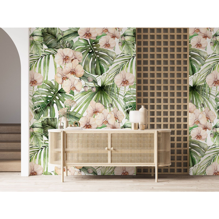 Papier peint motif XL - Motif floral