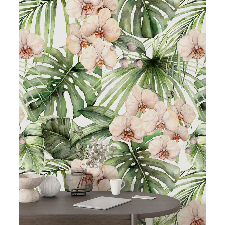 Papier peint motif XL - Motif floral