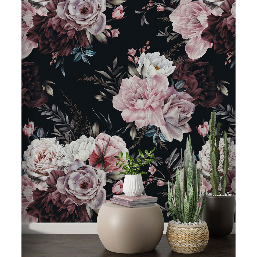 Papier peint motif XL - Motif floral