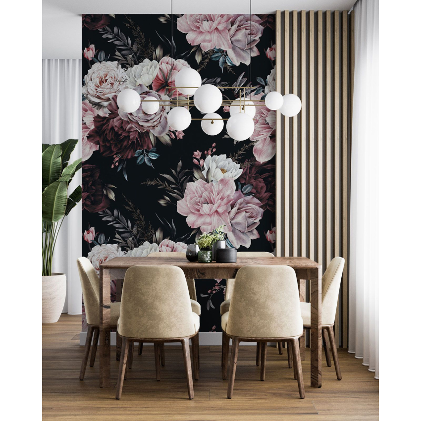Papier peint motif XL - Motif floral