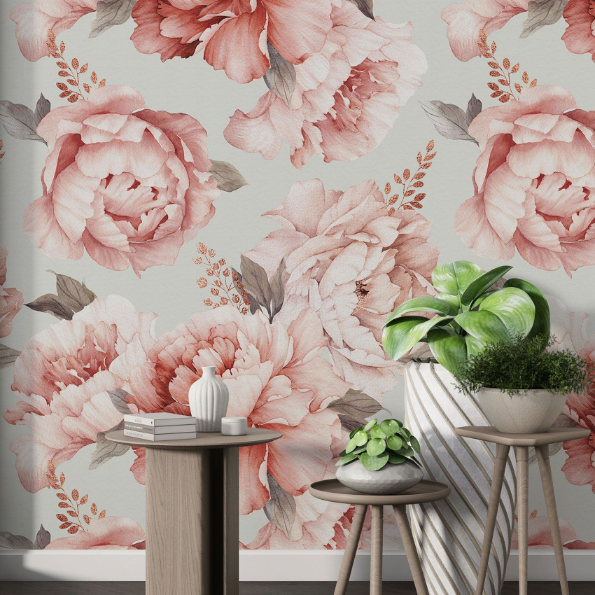 Papier peint motif XL - Motif floral
