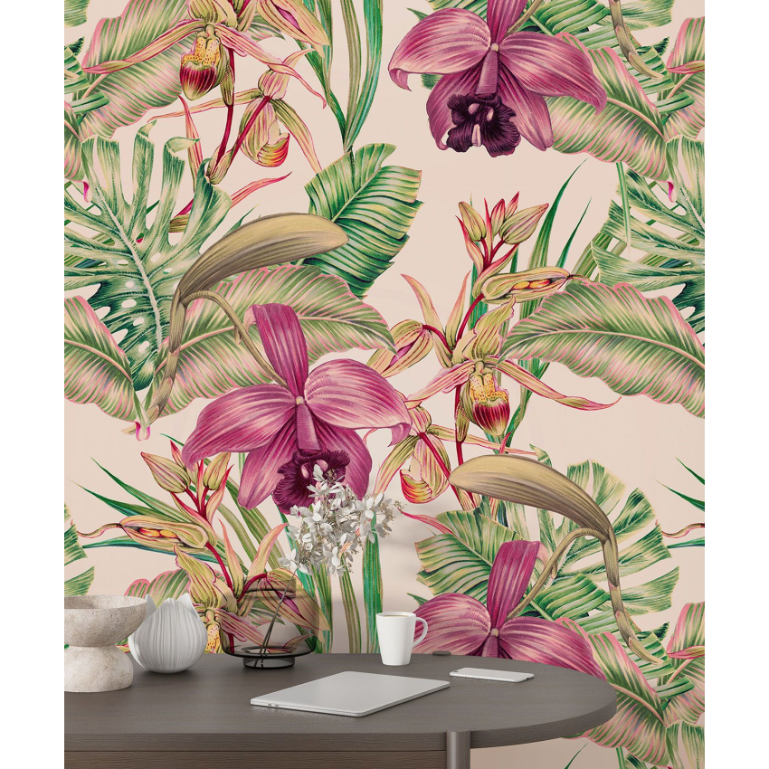 Papier peint motif XL - Motif floral