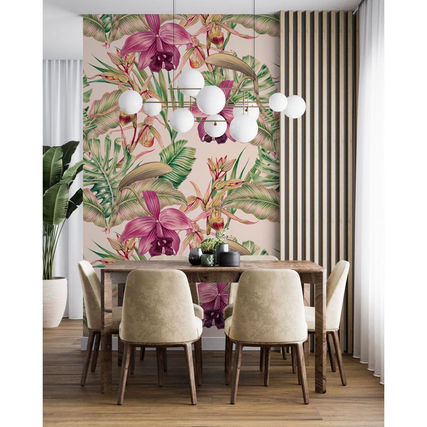 Papier peint motif XL - Motif floral