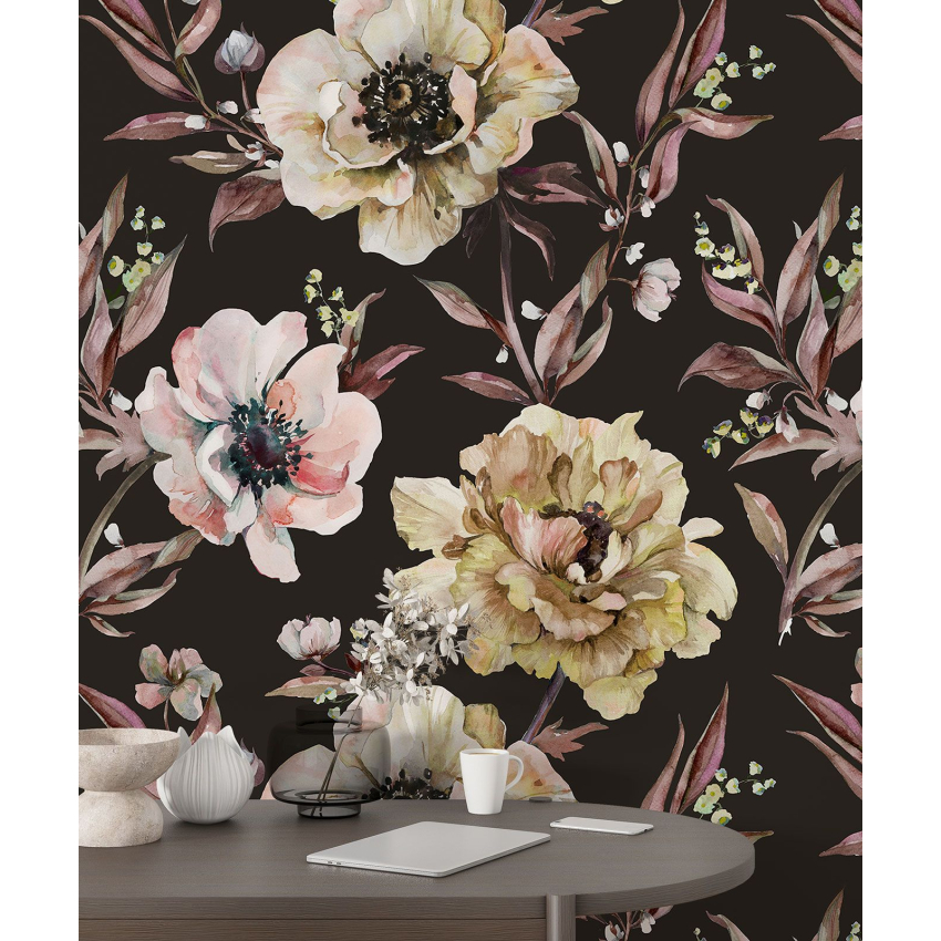 Papier peint motif XL - Motif floral