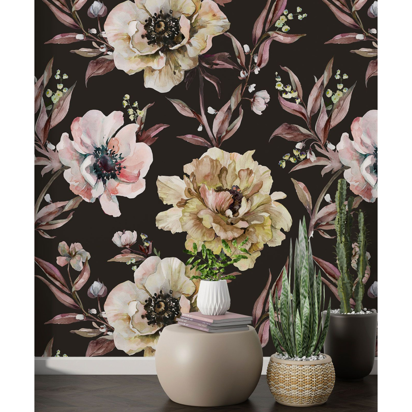 Papier peint motif XL - Motif floral