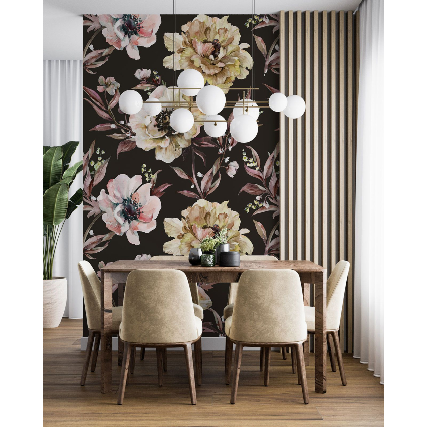 Papier peint motif XL - Motif floral