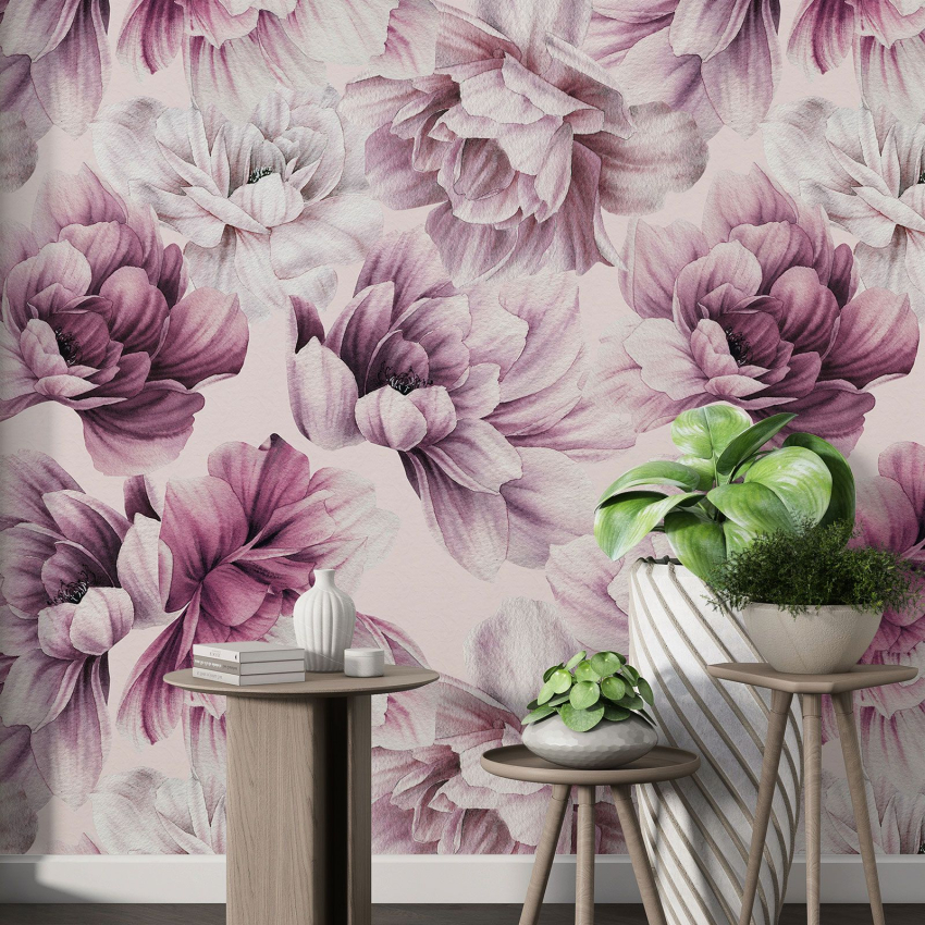 Papier peint motif XL - Motif floral