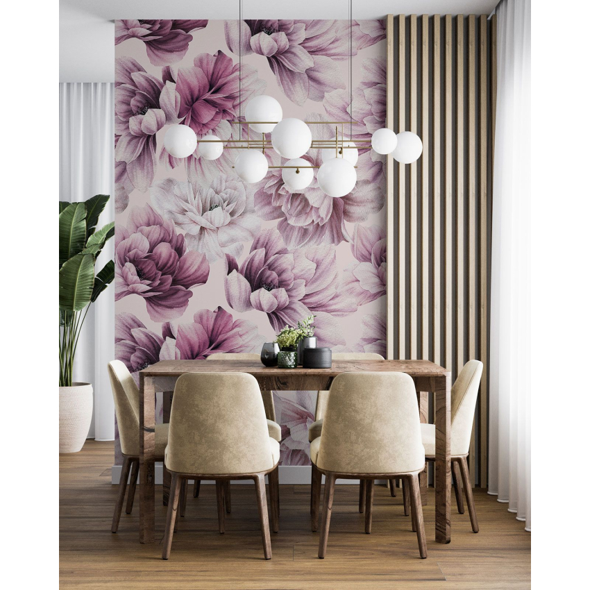 Papier peint motif XL - Motif floral