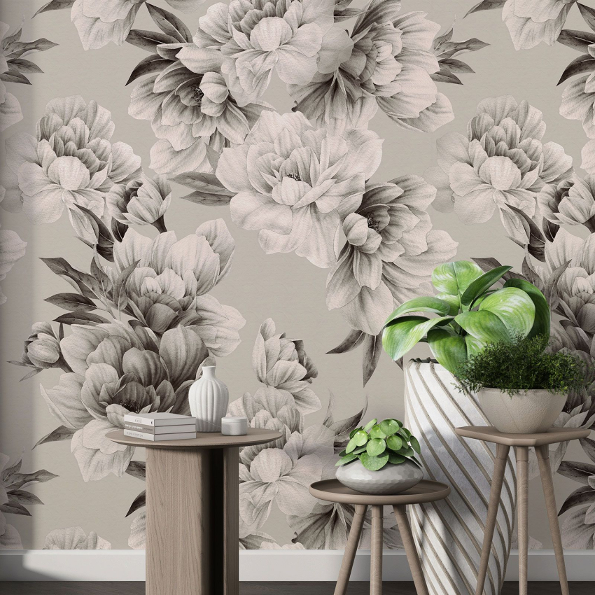 Papier peint motif XL - Motif floral
