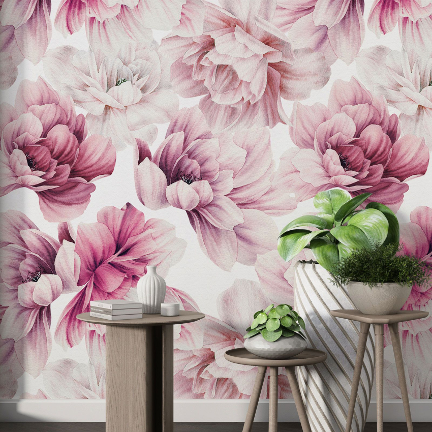 Papier peint motif XL - Motif floral