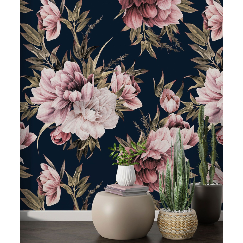 Papier peint motif XL - Motif floral