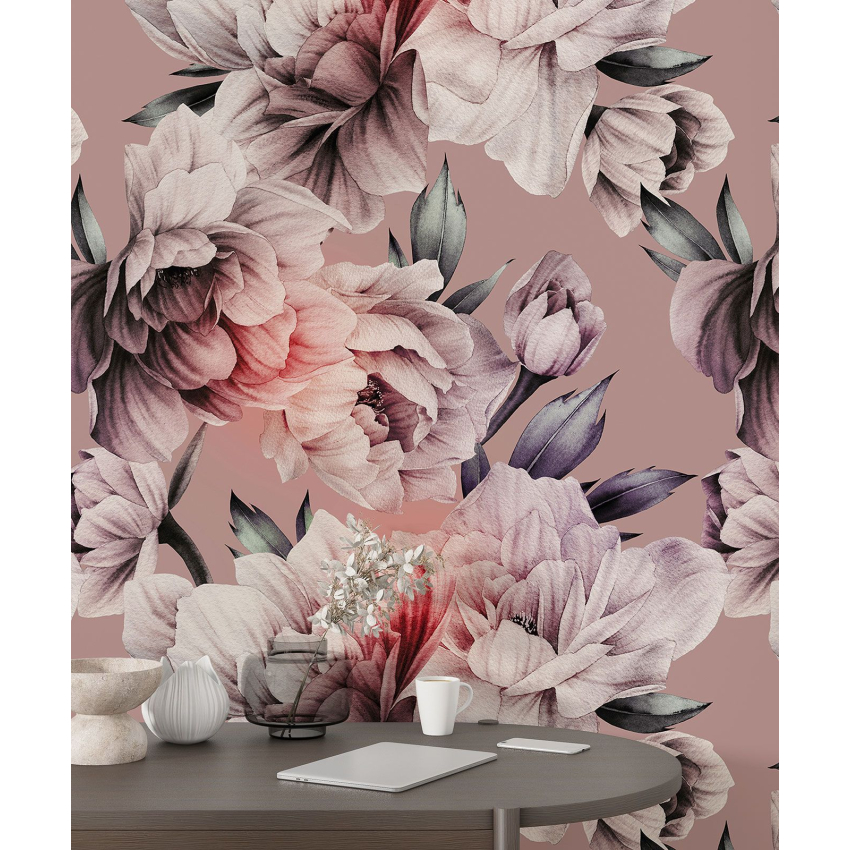 Papier peint motif XL - Motif floral