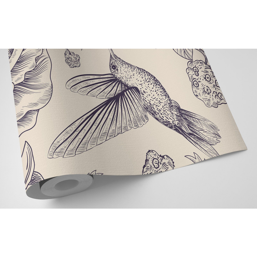 Papier peint motif XL - Motif floral