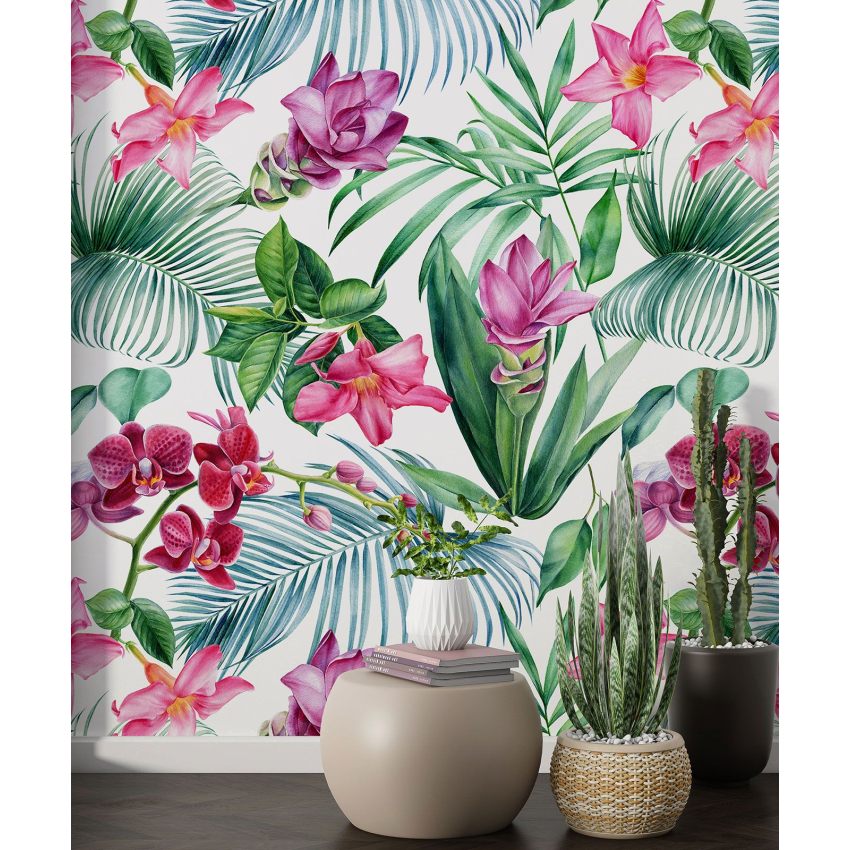 Papier peint motif XL - Motif floral
