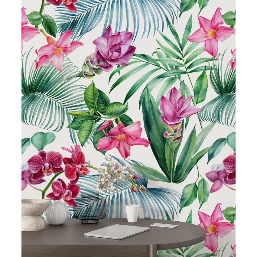 Papier peint motif XL - Motif floral