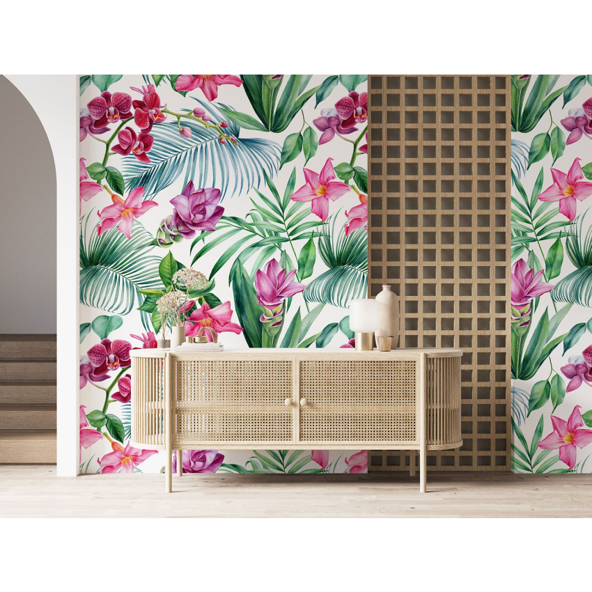 Papier peint motif XL - Motif floral