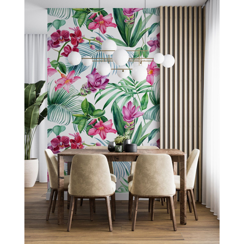 Papier peint motif XL - Motif floral