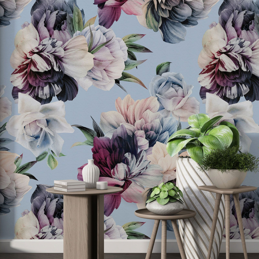 Papier peint motif XL - Motif floral
