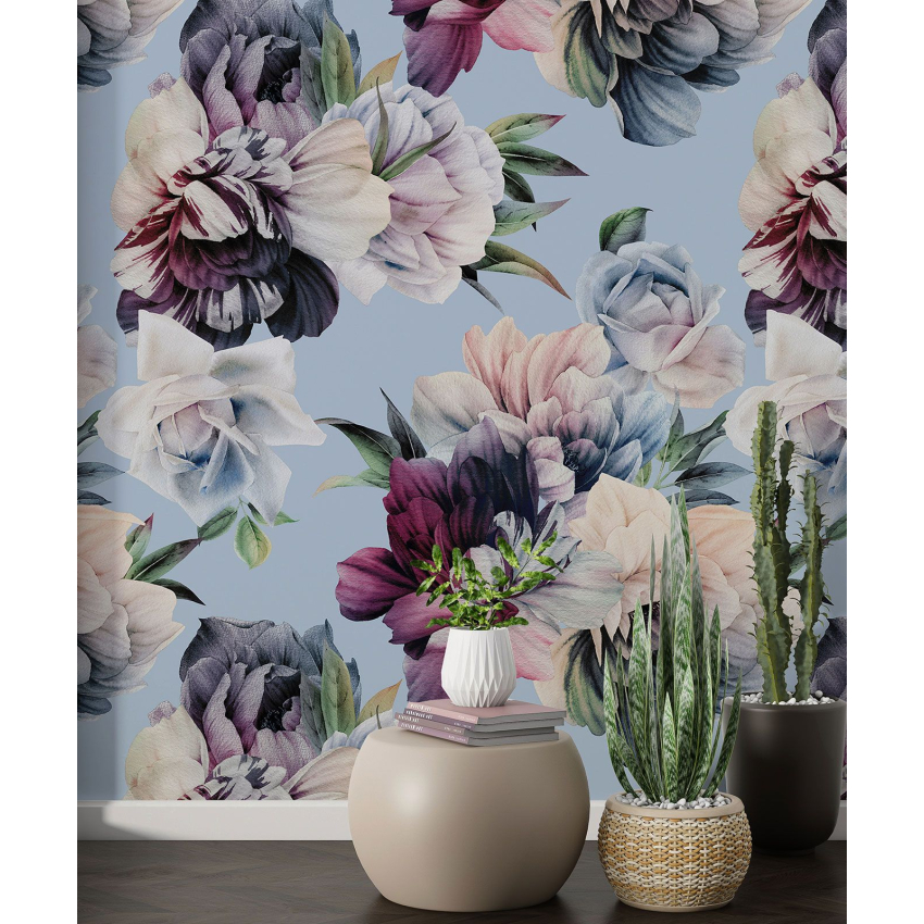 Papier peint motif XL - Motif floral