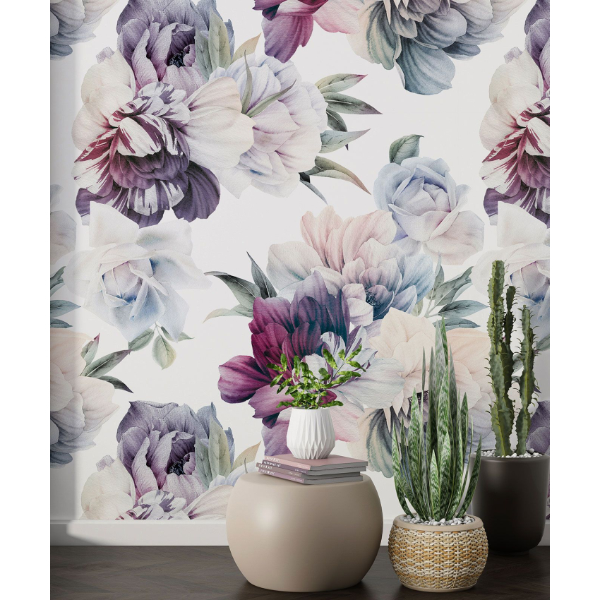 Papier peint motif XL - Motif floral