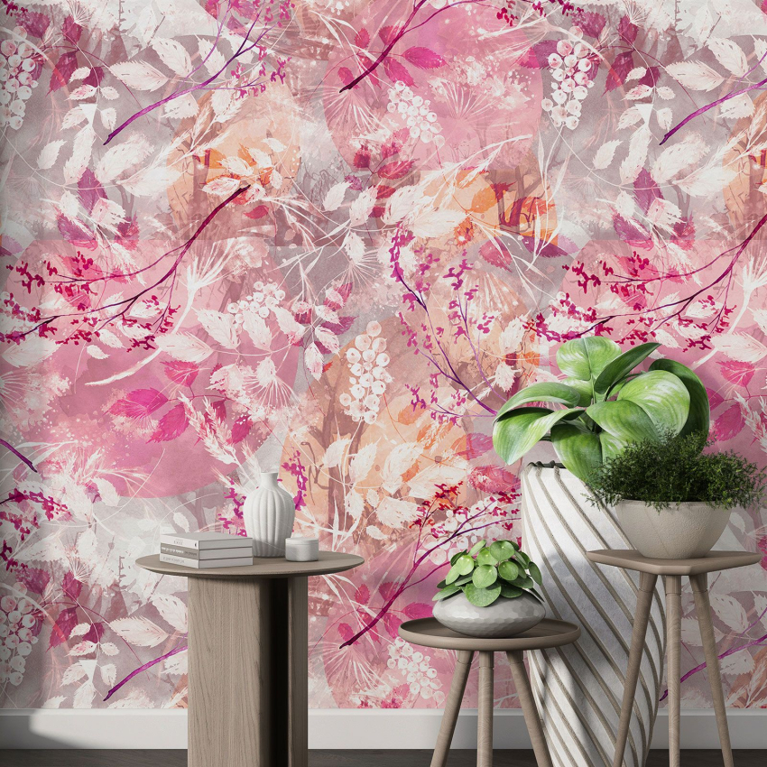 Papier peint motif XL - Motif floral