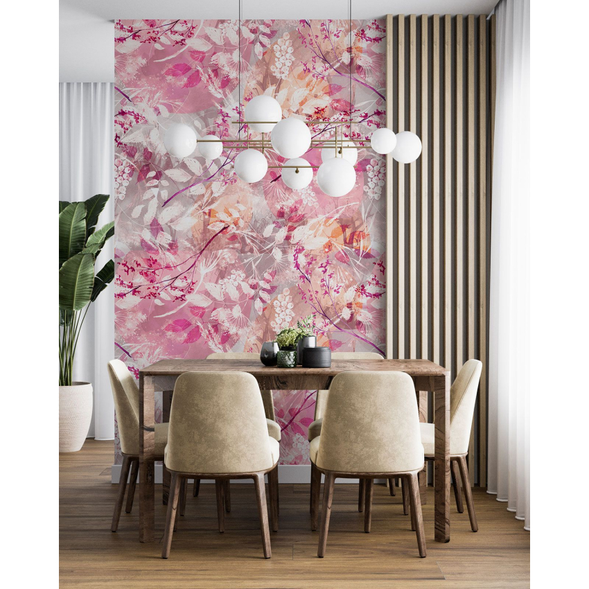 Papier peint motif XL - Motif floral