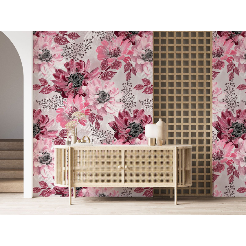 Papier peint motif XL - Motif floral