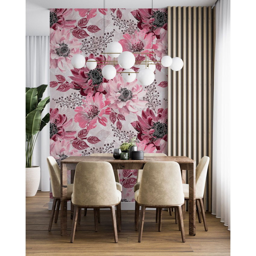 Papier peint motif XL - Motif floral