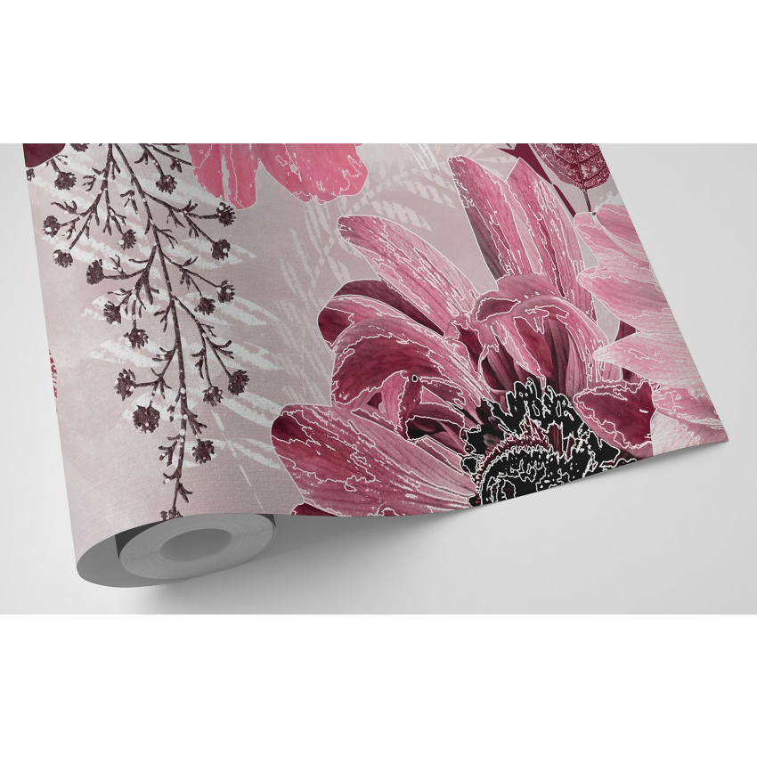 Papier peint motif XL - Motif floral