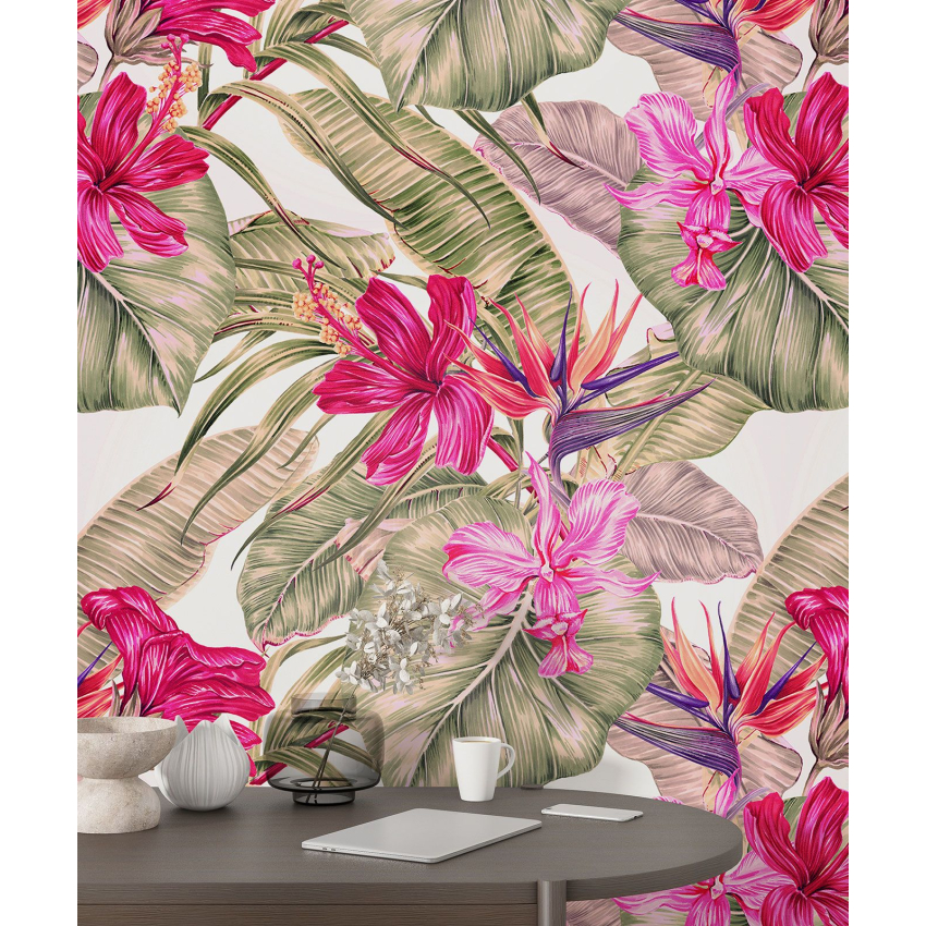 Papier peint motif XL - Motif floral