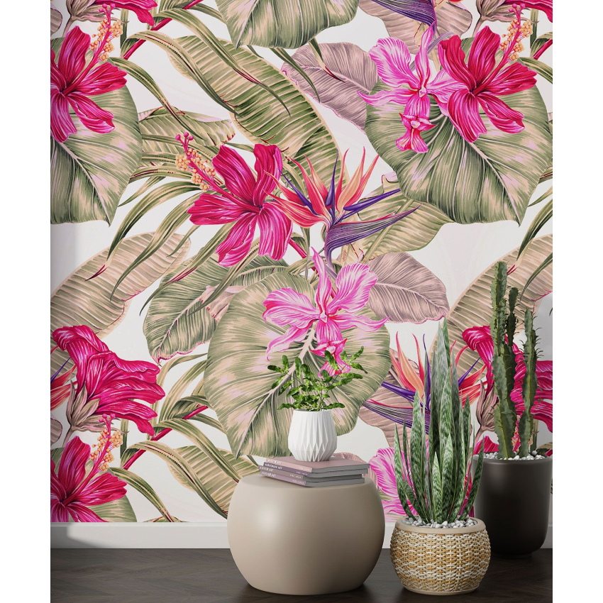 Papier peint motif XL - Motif floral