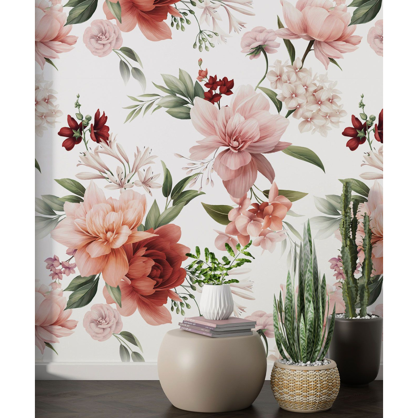 Papier peint motif XL - Motif floral