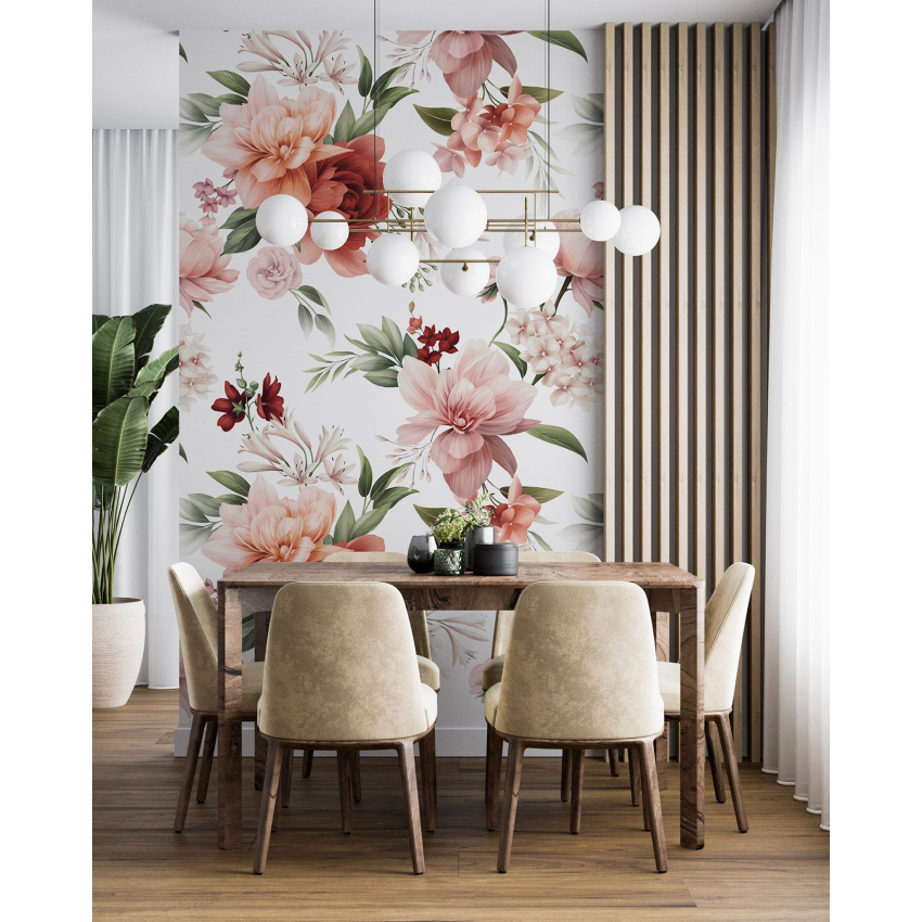 Papier peint motif XL - Motif floral