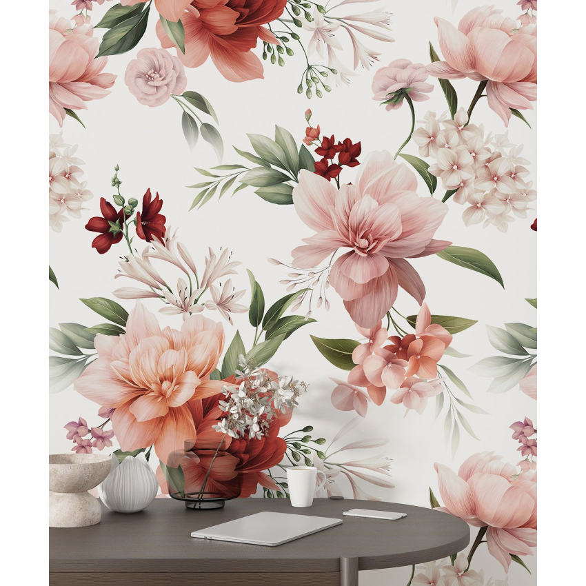 Papier peint motif XL - Motif floral