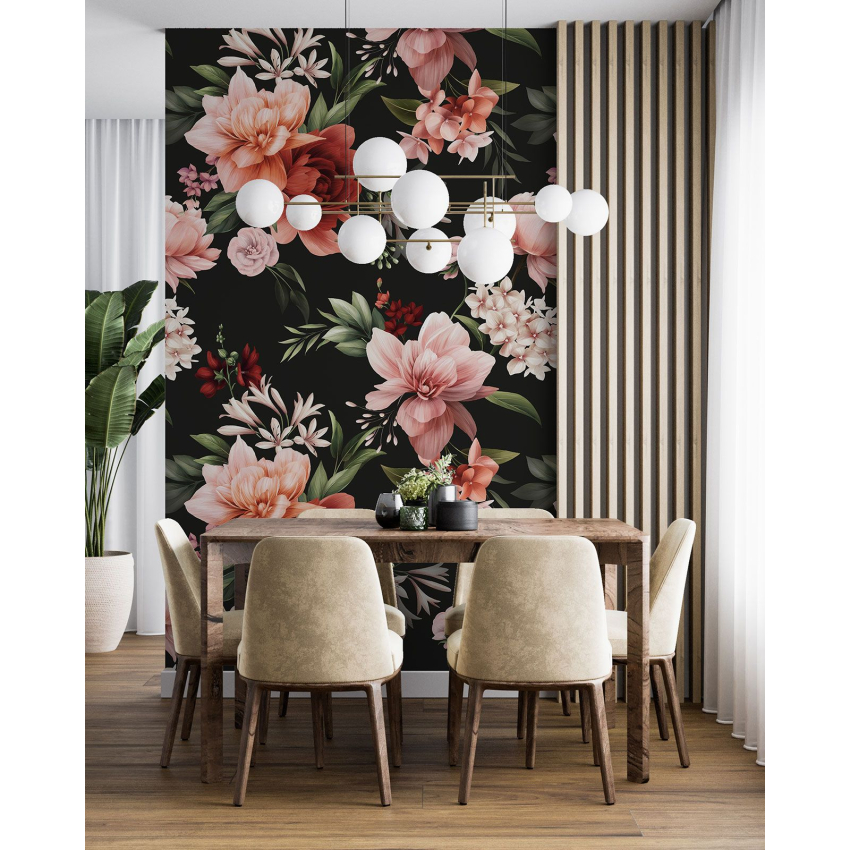 Papier peint motif XL - Motif floral