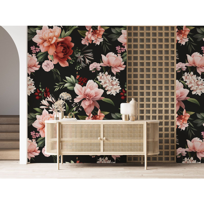 Papier peint motif XL - Motif floral