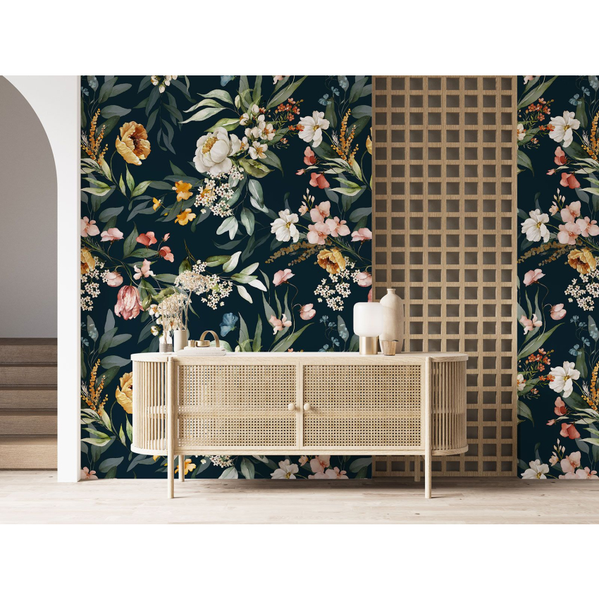 Papier peint motif XL - Motif floral