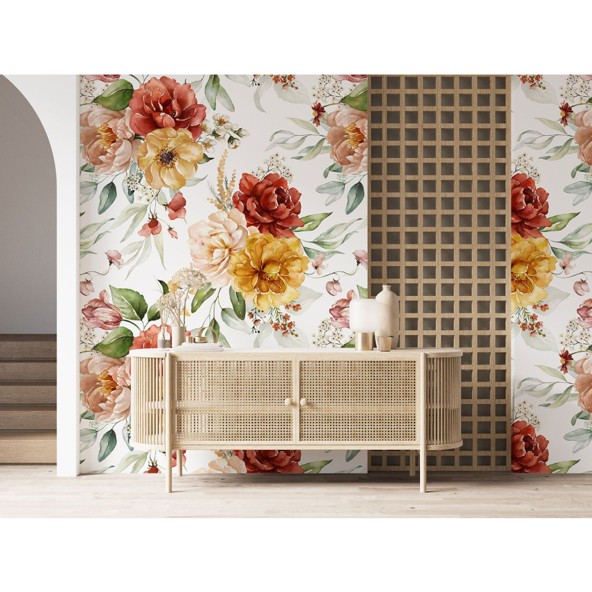 Papier peint motif XL - Motif floral