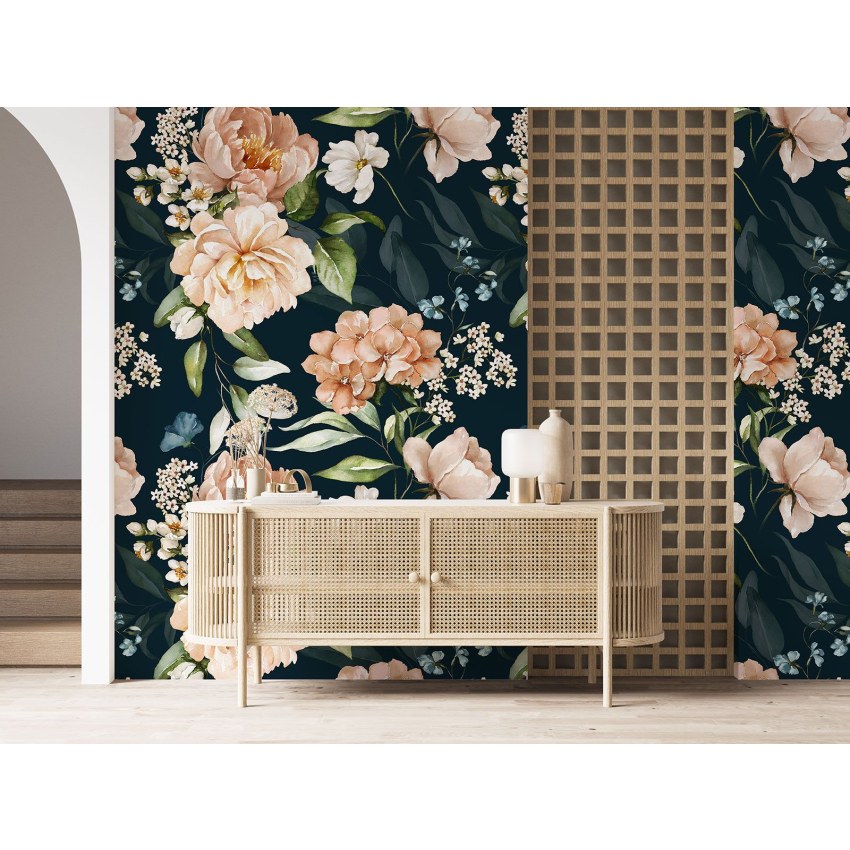 Papier peint motif XL - Motif floral