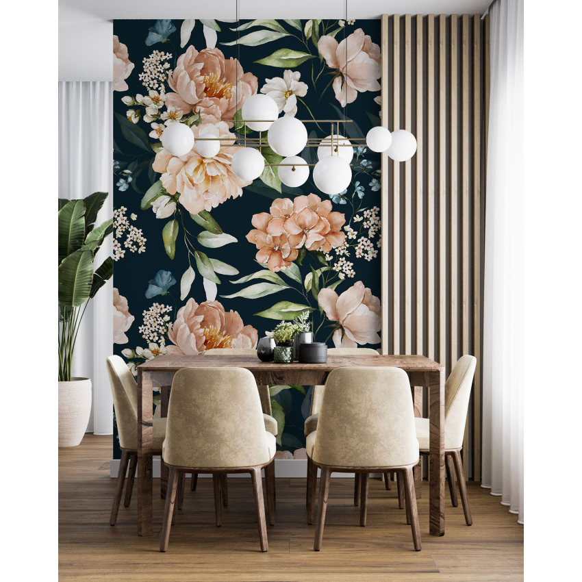 Papier peint motif XL - Motif floral