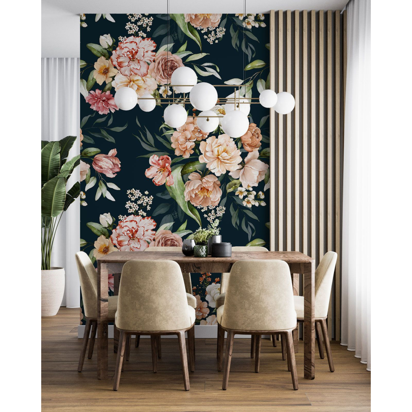 Papier peint motif XL - Motif floral