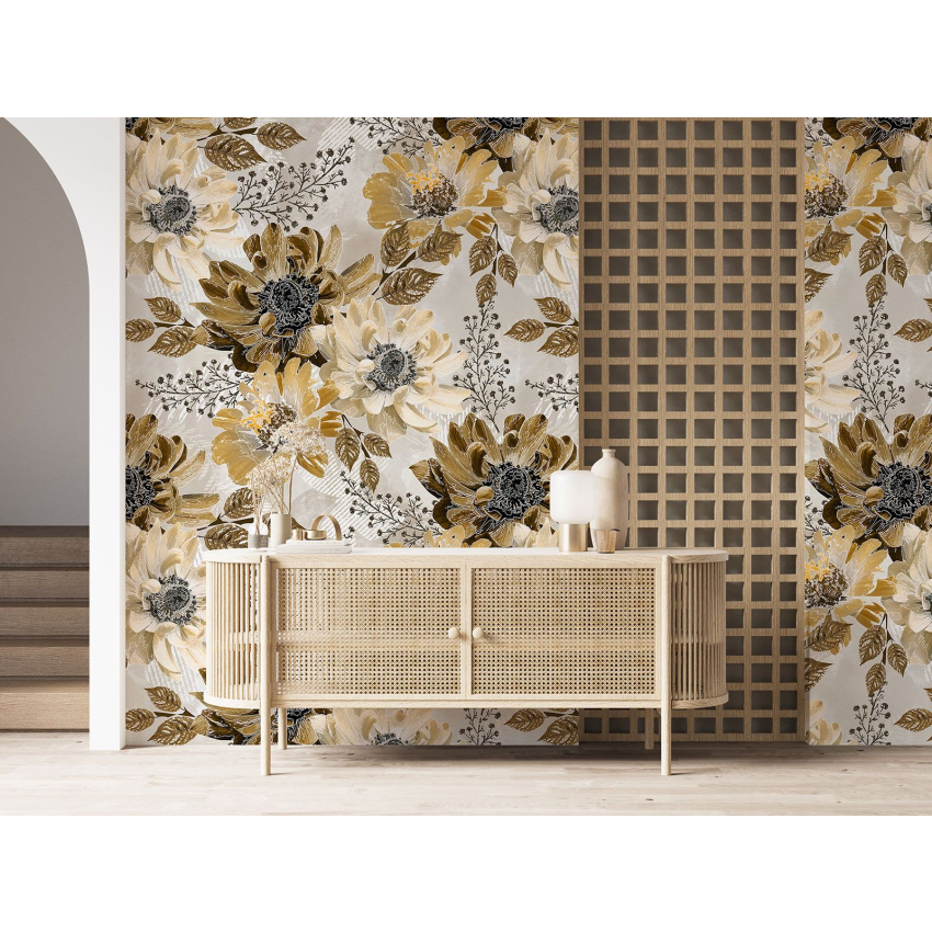 Papier peint motif XL - Motif floral