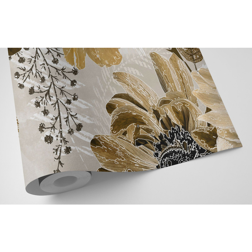 Papier peint motif XL - Motif floral