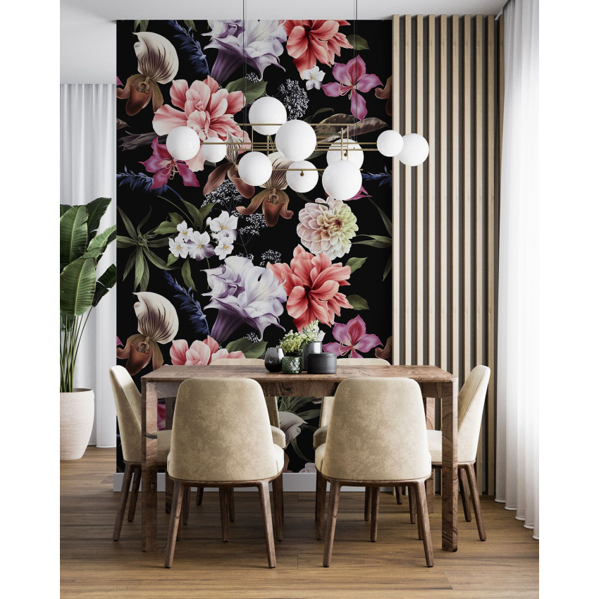 Papier peint motif XL - Motif floral