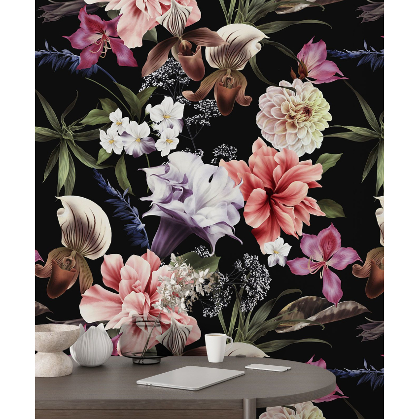 Papier peint motif XL - Motif floral